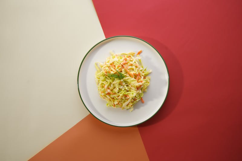 Creamy Ranch Coleslaw with cabbage and carrots