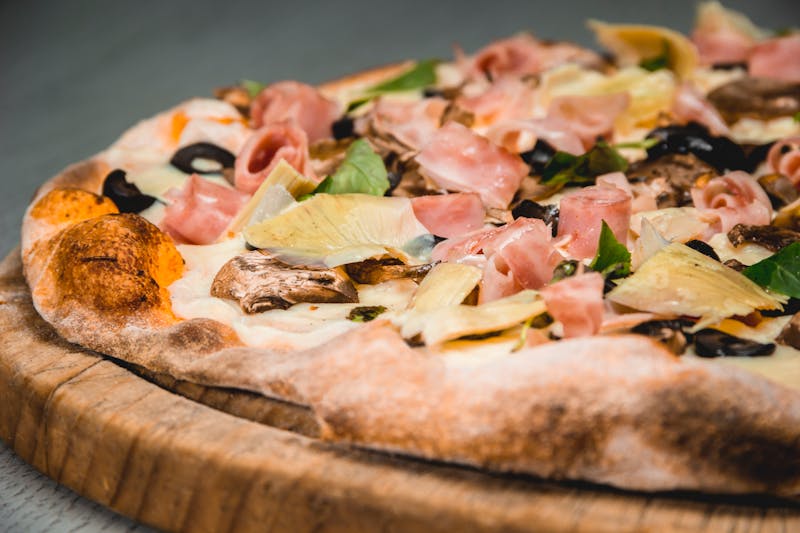 Local farm fresh ingredients for pizza